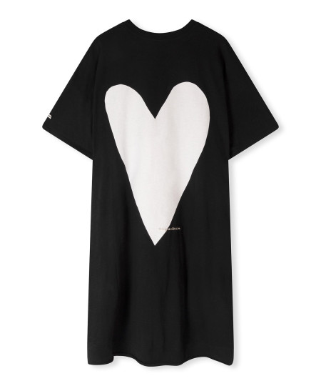 oversized tee dress heart XS