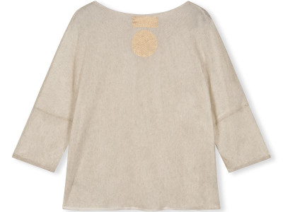 double jersey v-neck top XS