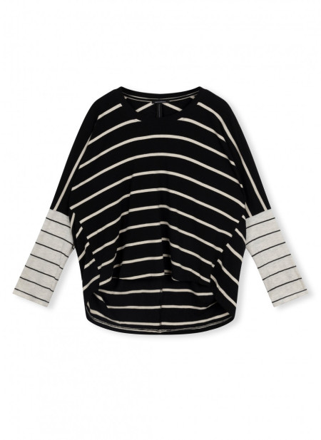 longsleeve tee mix stripes XS