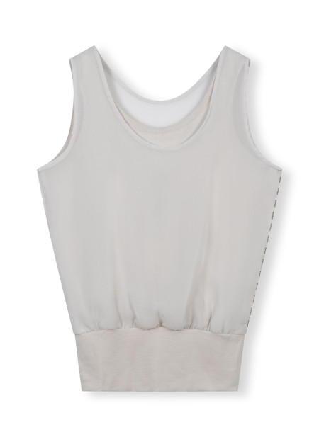 sleeveless top chiffon XS