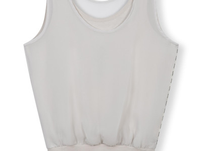 sleeveless top chiffon XS