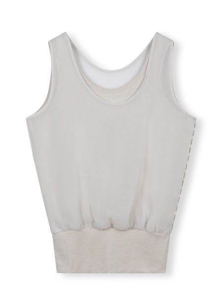 sleeveless top chiffon XS