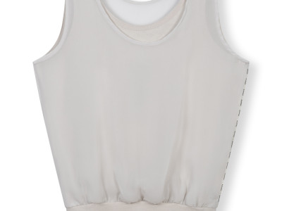 sleeveless top chiffon XS