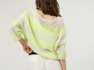 sweater knit stripe XS