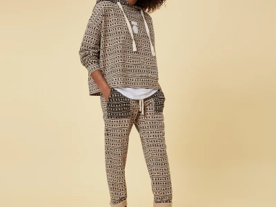 Straight Fit Jogger Stars Beige 34