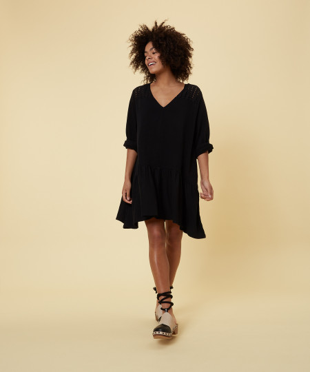 Tunic Broderie Black 34