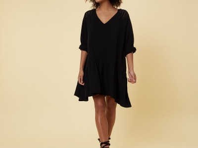 Tunic Broderie Black 34