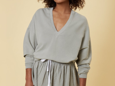 V-Neck Sweater Pistache 34