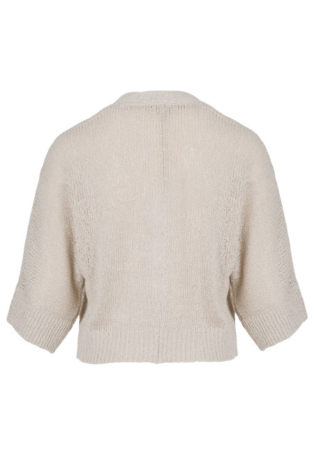 Gebreid vestje Zand XS