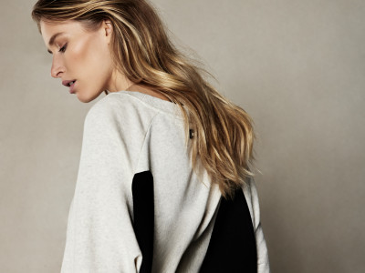 oversized dress soft white XS