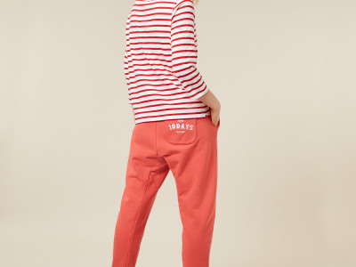 longsleeve tee stripe ecre red XS
