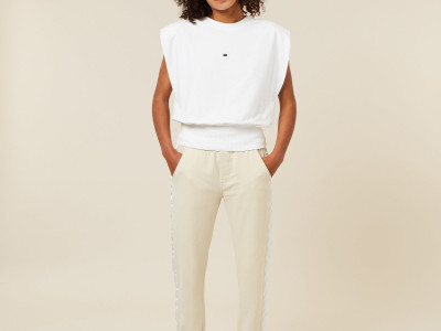 straight jogger light sand XS
