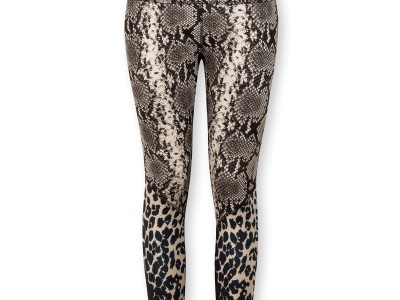 yoga leggings leopard snake cement XS