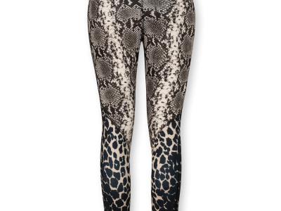 yoga leggings leopard snake cement XS