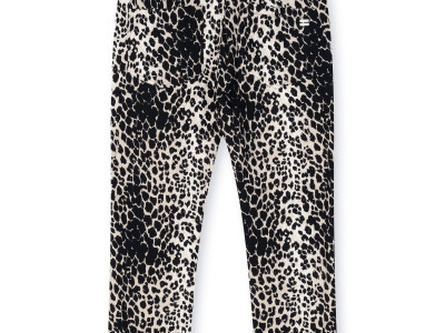 high waist jogger leopard ecru XS
