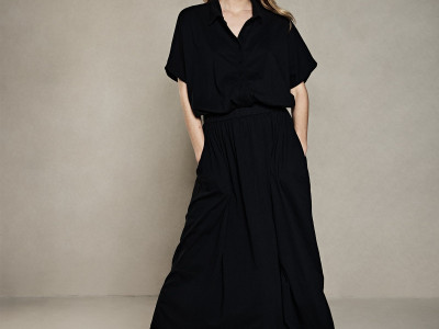 polo maxi dress almost black XS
