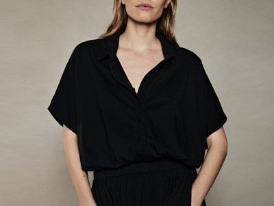polo maxi dress almost black XS