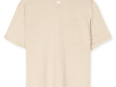 v-neck tee linen light sans XS