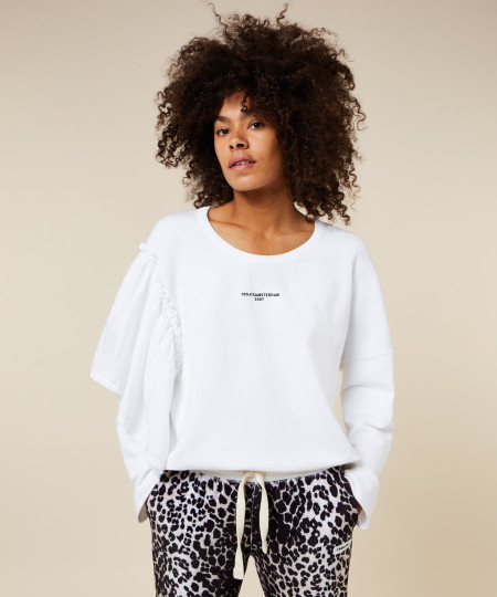 sweater voile white XS