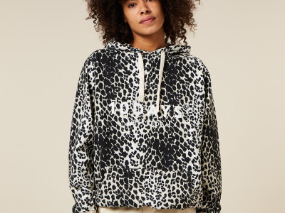 hoodie leopard ecru XL