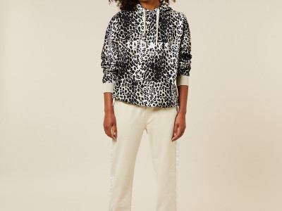 hoodie leopard ecru XL