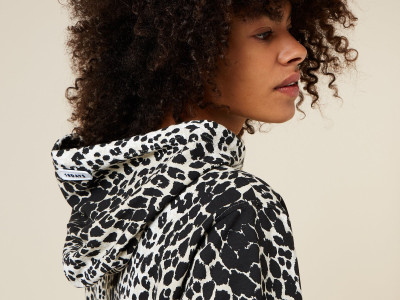 hoodie leopard ecru XL