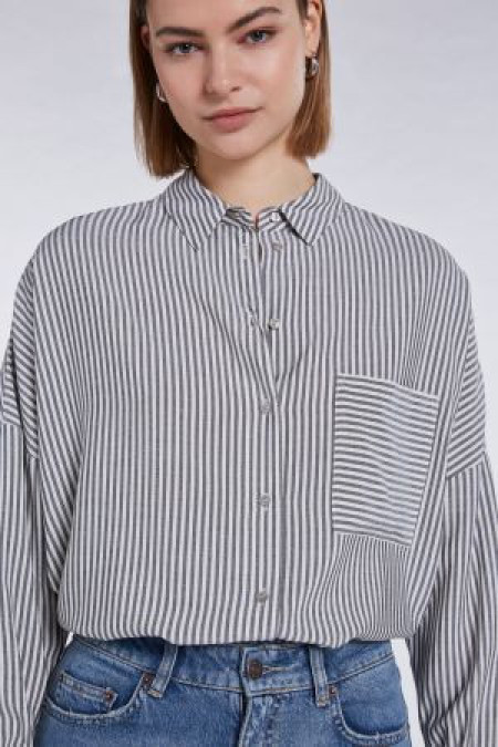 Blouse White Black 34
